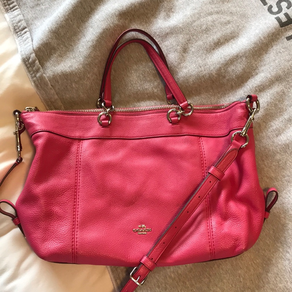 Pink Coach Lenox Bag Tote